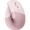 Logitech - Lift Ergo Mouse - Rose
