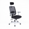 Office Pro Canto White SP ergonomická kancelárska stolička s opierkou hlavy , Farba čierna MESH sieťovina