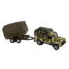 Kids Globe Auto Land Rover Defender Military 14,5 cm kov spätný chod