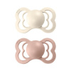 BIBS Supreme cumlíky z prírodného kaučuku 2ks - Ivory / Blush - 1 (0–6 mesiacov)