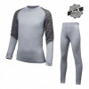 SENSOR MERINO IMPRESS SET detský tričko dl.rukáv + spodky sivá/maori velikos