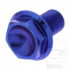 JMP Os M14X1.50 mm 22 mm Titan modrý pre Shadow VT750 C2 Spirit RC53 2007-2009