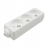 Predlžovací Kábel lamelový Ecolight 0 m 3 ks zásuviek biely