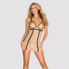 Obsessive Nudelia chemise a thong S/M