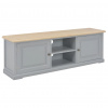 zahrada-XL TV stolík sivý 120x30x40 cm drevený 249885