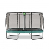 EXIT TOYS Exit Allure Premium trampolína s ochrannou sieťou priemer 214x366cm, zelená farba, NOVINKA