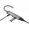 Natec multiport adaptér FOWLER SLIM HUB 4v1, 2X USB 3.0 HUB, HDMI 4K, USB-C PD NMP-1984