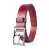 Kožený opasok FREEDOM, šírka 3.3cm - Bordová (VFREEDOM-BO)