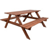 Rojaplast Záhradný set Piknik 160 cm hnedý