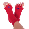 Adjustačné ponožky - RED (Zdravotné farebné adjustačné ponožky Happy feet - RED)