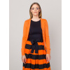 Dámsky kardigan v oranžovej farbe 14221