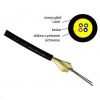 Optický kabel DROP FTTx, univerzál. 12x 9/125, singlemode, G.657A, balení 1km cívka, LSOH, černá