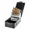 NEO TOOLS Vrtáky do kovu HSS-TiN 1,0 – 13,0 mm, sada 25 kusov