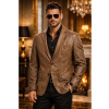 Max Original Leather Pánske kožené sako MASSIMO MAX grey/brown Farba: Brown, Veľkosť: M 44-46