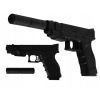 PIŠTOĽ NA GULIČKY GLOCK ASG ZBRAŇ + TLMIČ A GULIČKY