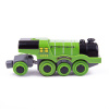 BIGJIGS TOYS Bigjigs Rail Elektrická lokomotiva Flying Scotsman zelená