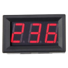 Voltmeter panelový LED červený, 70-500VAC, 2 vývody