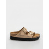 Birkenstock Arizona Flex Platform Nubuck Leather Narrow (sandcastle) 36, béžová