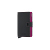 Secrid Miniwallet Matte Black & Fuchsia MM-Black-Fuchsia