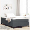 zahrada-XL Posteľ s pružinovým rámom Tmavo šedá a biela 203 x 120 x 60 cm 3337458