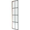 Mexen Next L vaňová zástena 1-krídlová 50 x 150 cm, čierny vzor, ružové zlato - 895-050-000-03-77-60