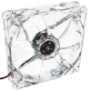 Ventilátor 120mm MOLEX 4 LED červená AW-12A-BR