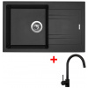 Sinks LINEA 780 Metalblack + Vitalia black matt G4374