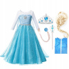 Kostým pre dievča - Max Set Dress Elsa Frozen 134 140 (Kostým karneval kostým UNICORN Band+ sukňa)