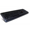C-TECH KB-102 PS/2 slim čierna KB-102-BL