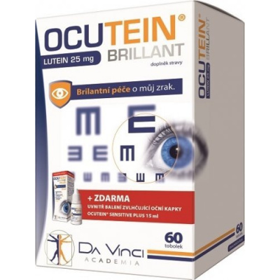 Simply You Ocutein Brillant Lutein 25 mg 60 tob.+ Ocutein Sensitive zvlhčující oční kapky 15 ml ZDARMA