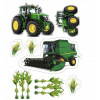 CUKROVÁ TLAČ jedlý obrázok na tortu Cukrová hmota JOHN DEERE KOMBAJN TRAKTOR + MENO