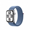 APPLE Watch SE GPS 40mm Silver Aluminium Case with Winter Blue Sport Loop mre33qc/a