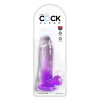 King Cock Clear KingCockClear 7 w balls purple