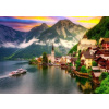 ENJOY Puzzle Hallstatt při západu slunce, Rakousko 1000 dílků