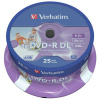 DVD+R VERBATIM Printable DL 8,5GB 8X Dvojvrstvové 25ks/cake (43667)