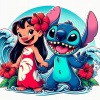 CUKROVÁ TLAČ jedlý obrázok na tortu Cukrová hmota STICZ STICH STITCH LILO #97