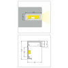 STRONG StrongLumio profil LED Slash8 plast mliečny 2000mm