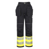 PORTWEST HI-VIS HOLSTER PW307 / Reflexné nohavice - HV žltá/čierna UK 28/EU 44