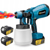 Striekacia pištoľ 1000 ml Airbrush Home DIY Paint Tool 2x3,0Ah batéria
