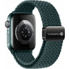 ForCell Magnetický nylonový řemínek FORCELL F-DESIGN FA02 pro APPLE Watch 38 / 40 / 41 mm tmavě zelený