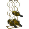 EXCELLENT HOUSEWARE Stojan na víno kovový 8 lahví zlatá KO-C37880420