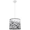Sollux Lighting Detské závesné svietidlo Ball B, 1x plastové tienidlo so vzorom, (fi 30cm)
