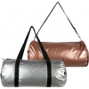 Taška LOQI Weekender Metallic Matt Silver & Rose Gold obojstranná