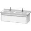 Duravit KETHO skříňka pod umyvadlo 1200x465mm, závěsná, 1 zásuvka, bílá matná/bílá matná