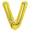 Party Zlatý fóliový balón písmeno V 40 cm