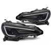 TOYOTA GR86 2012-2021 - predné LED svetlá TUBE ČIERNA