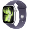 Apple Watch Series 11 Cellular 42 mm Strieborný hliník s hmlovo fialovým športovým remienkom – M/L MF8J4WF/A
