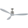 CasaFan AEROPLAN ECO 132 BN-LG Flügel Massivholz Lichtgrau stropný ventilátor, 27 W, (Ø x v) 132 cm x 310 mm, chróm (kartáčovaný), 313244; 313244