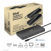 Club3D Dokovací stanice USB-C 11v1, 2xDP, 3xUSB-C, 3xUSB, 1xRJ45, čtečka SD karet, černá CSV-1581