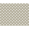 Voskovaný obrus bodkovaný taupe 140x220 cm